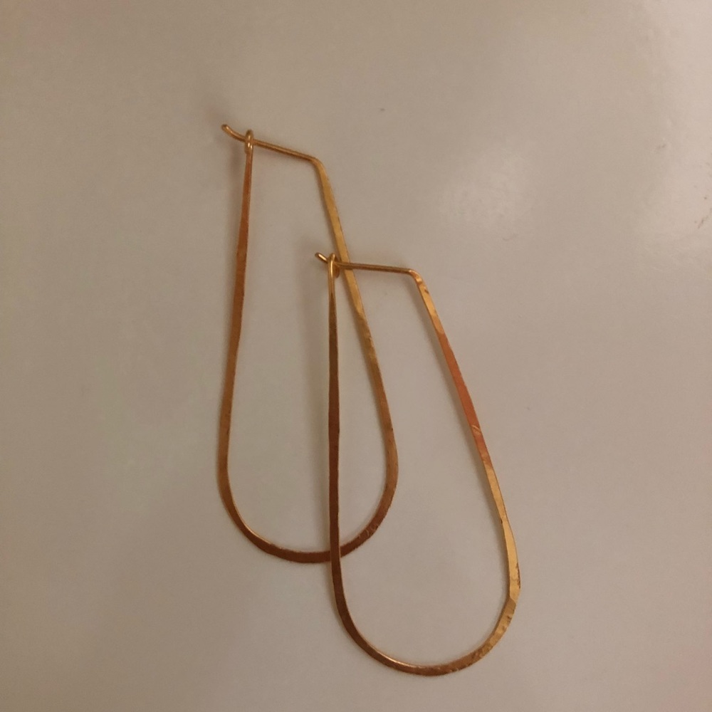 World Market Oblong Hoop Earrings